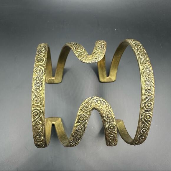 Bohemian gold tone Bracelet Statement Boho Casual Chunky Summer - Picture 1 of 10